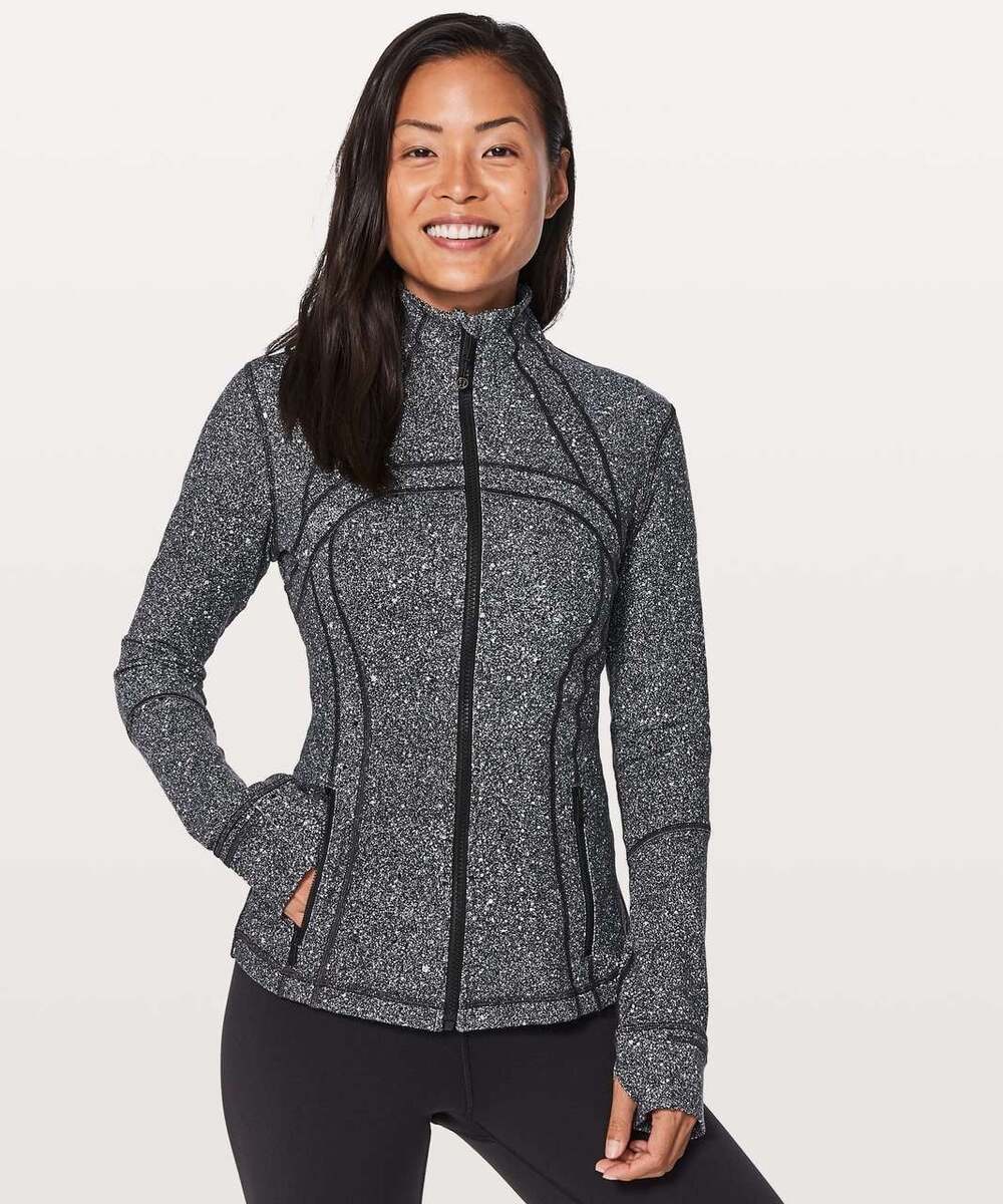 Lululemon Define Jacket Luminesce Splatter White Black. Pc57